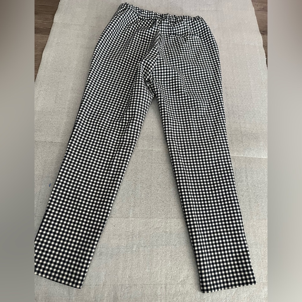 [US6]Weekend MaxMara Black and White Gingham Cropped Ankle Pants - Picture 11 of 11